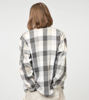 BOW WOW / DAMAGED AND STAINED FLANNEL SHIRT