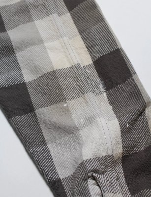 BOW WOW / DAMAGED AND STAINED FLANNEL SHIRT