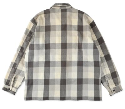BOW WOW / DAMAGED AND STAINED FLANNEL SHIRT