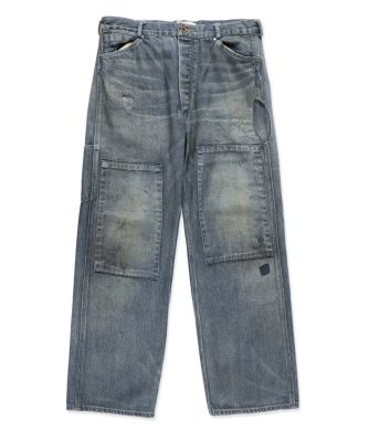 BOW WOW / MINER'S REPAIRED DENIM WORK PANTS