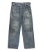 BOW WOW / MINER'S REPAIRED DENIM WORK PANTS