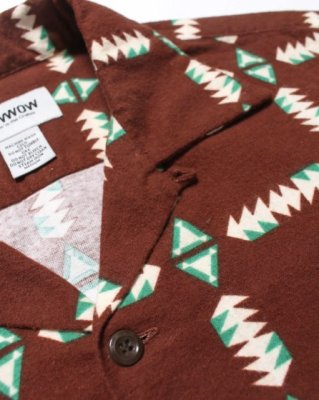 BOW WOW / NAVAJO PRINT FLANNEL SHIRT