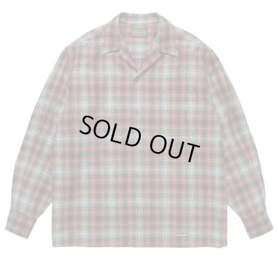 WACKO MARIA / PENDLETON / WOOL OMBRE CHECK OPEN COLLAR SHIRT