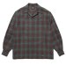 WACKO MARIA / PENDLETON / WOOL OMBRE CHECK OPEN COLLAR SHIRT