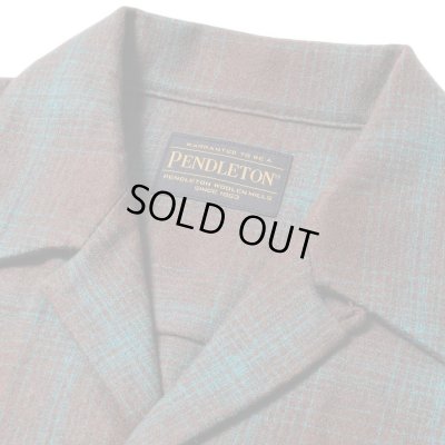 WACKO MARIA / PENDLETON / WOOL OMBRE CHECK OPEN COLLAR SHIRT