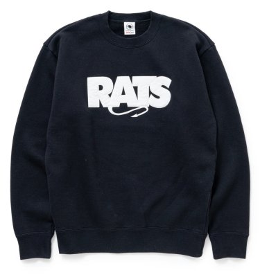 RATS / BOX LOGO CREW NECK SWEAT