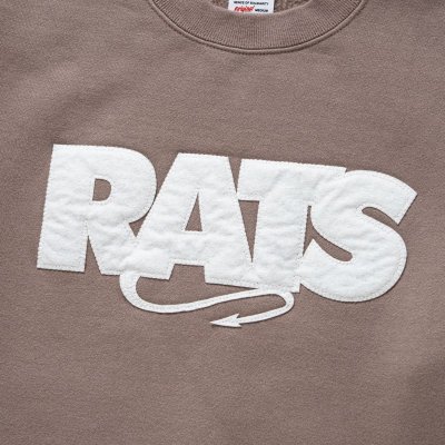 RATS / BOX LOGO CREW NECK SWEAT