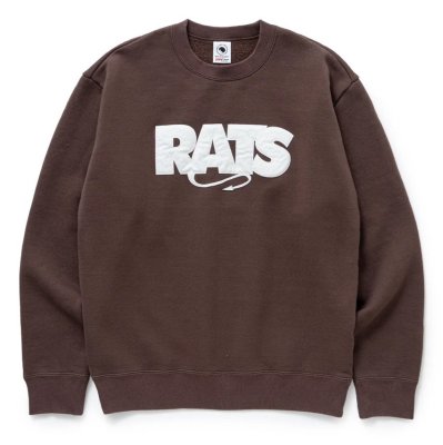RATS / BOX LOGO CREW NECK SWEAT