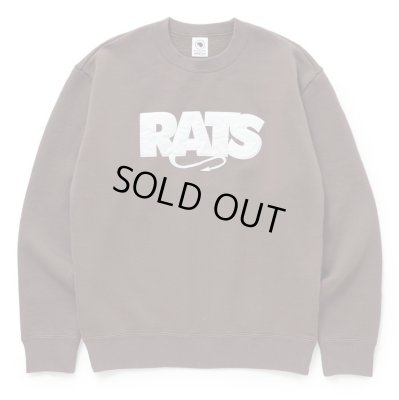 RATS / BOX LOGO CREW NECK SWEAT