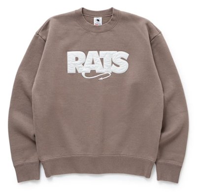 RATS / BOX LOGO CREW NECK SWEAT