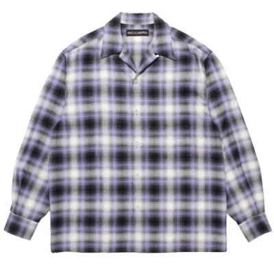 WACKO MARIA / CHECK OPEN COLLAR SHIRT
