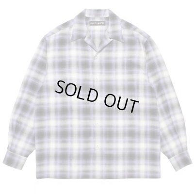 WACKO MARIA / CHECK OPEN COLLAR SHIRT