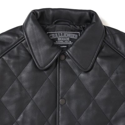 CHALLENGER / QUILTING LEATHER JACKET