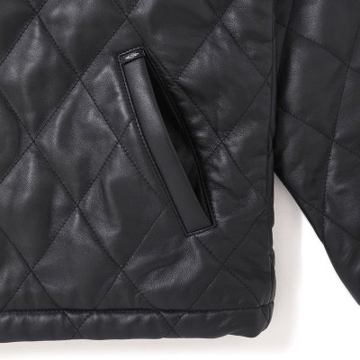 CHALLENGER / QUILTING LEATHER JACKET