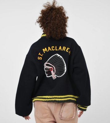 BOW WOW / ST. MACLAREN UNIV. VARSITY JACKET AGED
