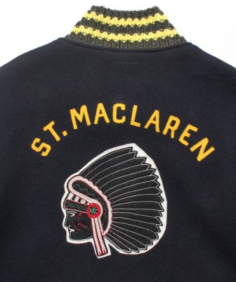 BOW WOW / ST. MACLAREN UNIV. VARSITY JACKET AGED
