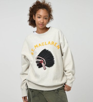 BOW WOW / ST. MACLAREN UNIV. SWEATSHIRT AGED