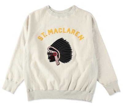 BOW WOW / ST. MACLAREN UNIV. SWEATSHIRT AGED