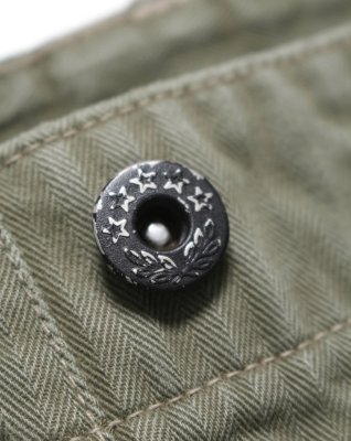 BOW WOW / PAINT STAINED USMC P-44 HBT TROUSERS