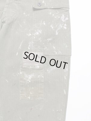 BOW WOW / PAINT STAINED USMC P-44 HBT TROUSERS