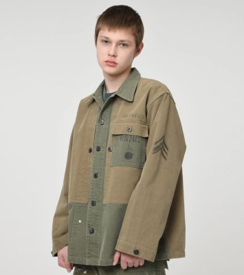 BOW WOW / USMC M44 HBT TWO-TONE JACKET AGED