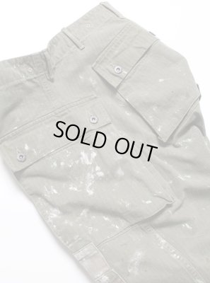 BOW WOW / PAINT STAINED USMC P-44 HBT TROUSERS