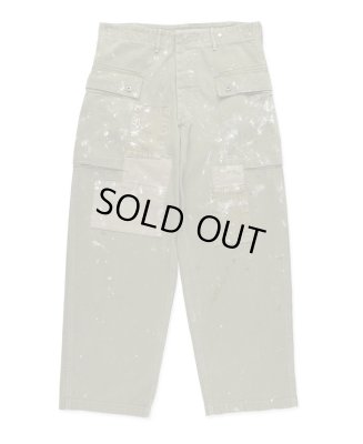 BOW WOW / PAINT STAINED USMC P-44 HBT TROUSERS