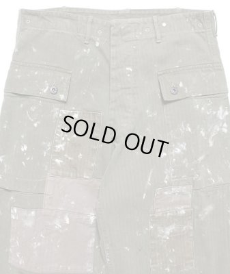 BOW WOW / PAINT STAINED USMC P-44 HBT TROUSERS