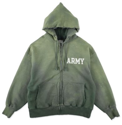 BOW WOW / ARMY ZIP HOODIE AGED