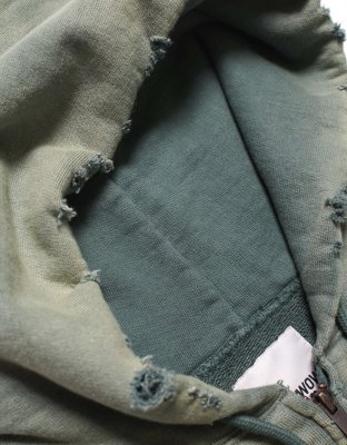 BOW WOW / ARMY ZIP HOODIE AGED