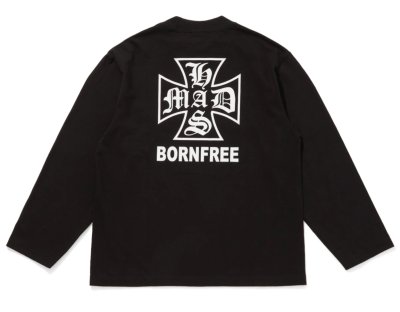 HIDE AND SEEK / MAD L/S Tee(Loose Fit)