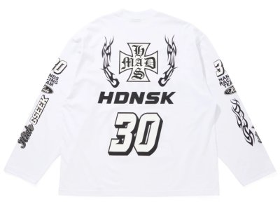 HIDE AND SEEK / Racing L/S Tee(Loose Fit)