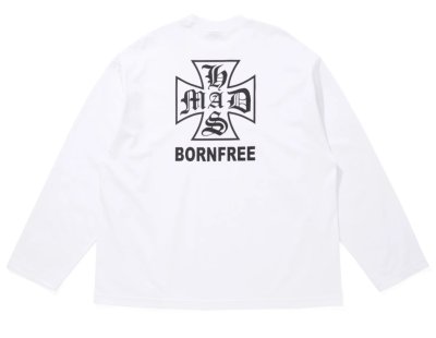 HIDE AND SEEK / MAD L/S Tee(Loose Fit)