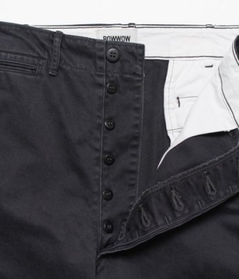 BOW WOW / BLACK WORK TROUSERS AGED