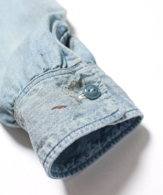 BOW WOW / SKETCH ZOMBOO USN CHAMBRAY SHIRT AGED