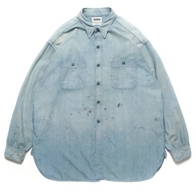 BOW WOW / SKETCH ZOMBOO USN CHAMBRAY SHIRT AGED