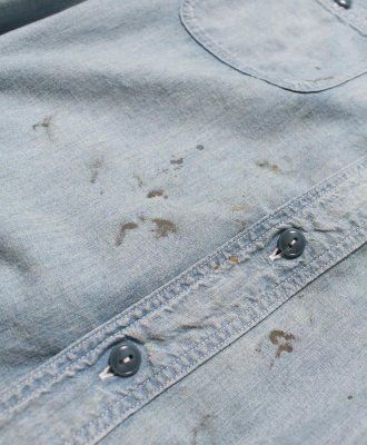 BOW WOW / SKETCH ZOMBOO USN CHAMBRAY SHIRT AGED