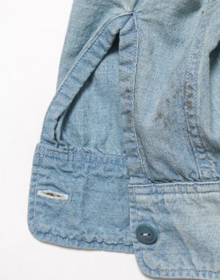 BOW WOW / SKETCH ZOMBOO USN CHAMBRAY SHIRT AGED