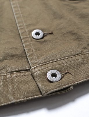 画像13: RECOGNIZE ＜レコグナイズ＞ / #7 VINYL DUCK JACKET（ダックジャケット） / カーキ (13)