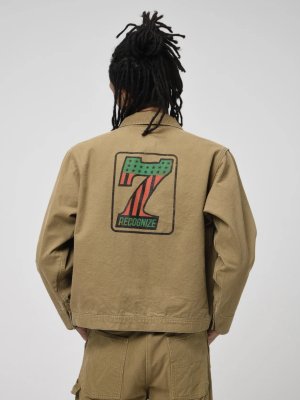 画像4: RECOGNIZE ＜レコグナイズ＞ / #7 VINYL DUCK JACKET（ダックジャケット） / カーキ (4)