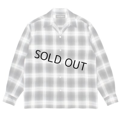 WACKO MARIA / OMBRE CHECK OPEN COLLAR SHIRT