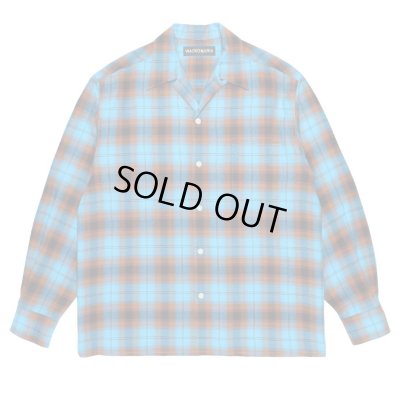 WACKO MARIA / OMBRE CHECK OPEN COLLAR SHIRT