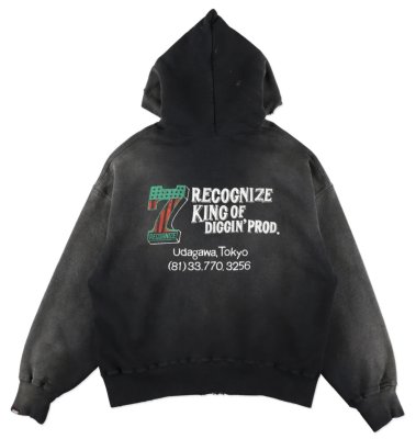 BOW WOW / #7 VINYL ZIP HOODIE AGED