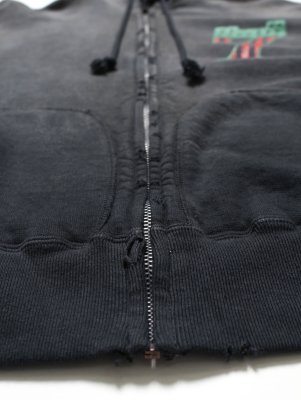 BOW WOW / #7 VINYL ZIP HOODIE AGED