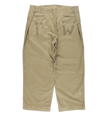 BOW WOW / PW 41 KHAKI TROUSERS AGED