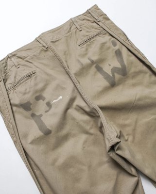 BOW WOW / PW 41 KHAKI TROUSERS AGED