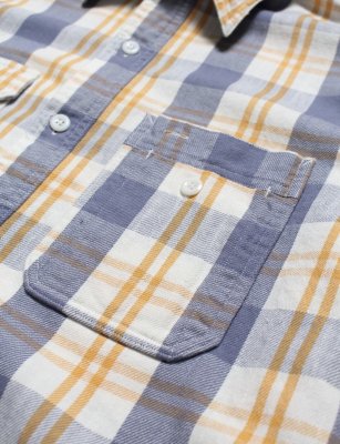 BOW WOW / UNIQUE POCKET CHECKED FLANNEL SHIRT