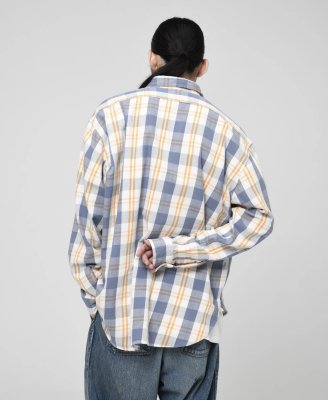BOW WOW / UNIQUE POCKET CHECKED FLANNEL SHIRT