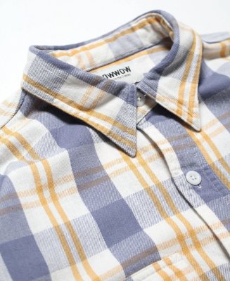 BOW WOW / UNIQUE POCKET CHECKED FLANNEL SHIRT