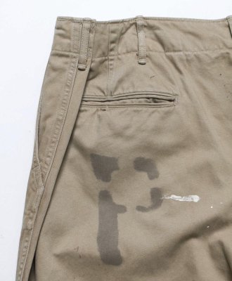 BOW WOW / PW 41 KHAKI TROUSERS AGED
